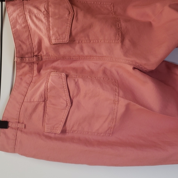 Loft  Marisasize 8 linen blend dusty rose colored pants  E86 - Picture 5 of 10